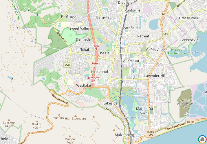 Map location of Kirstenhof